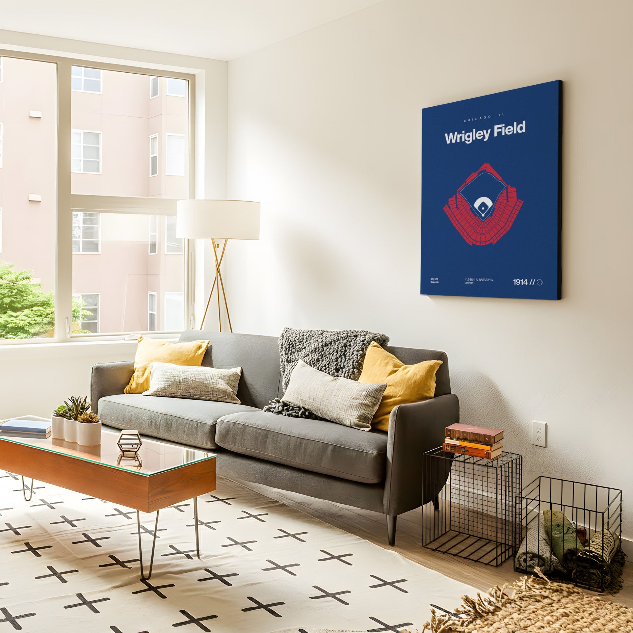 Chicago Baseball Stadium Bold