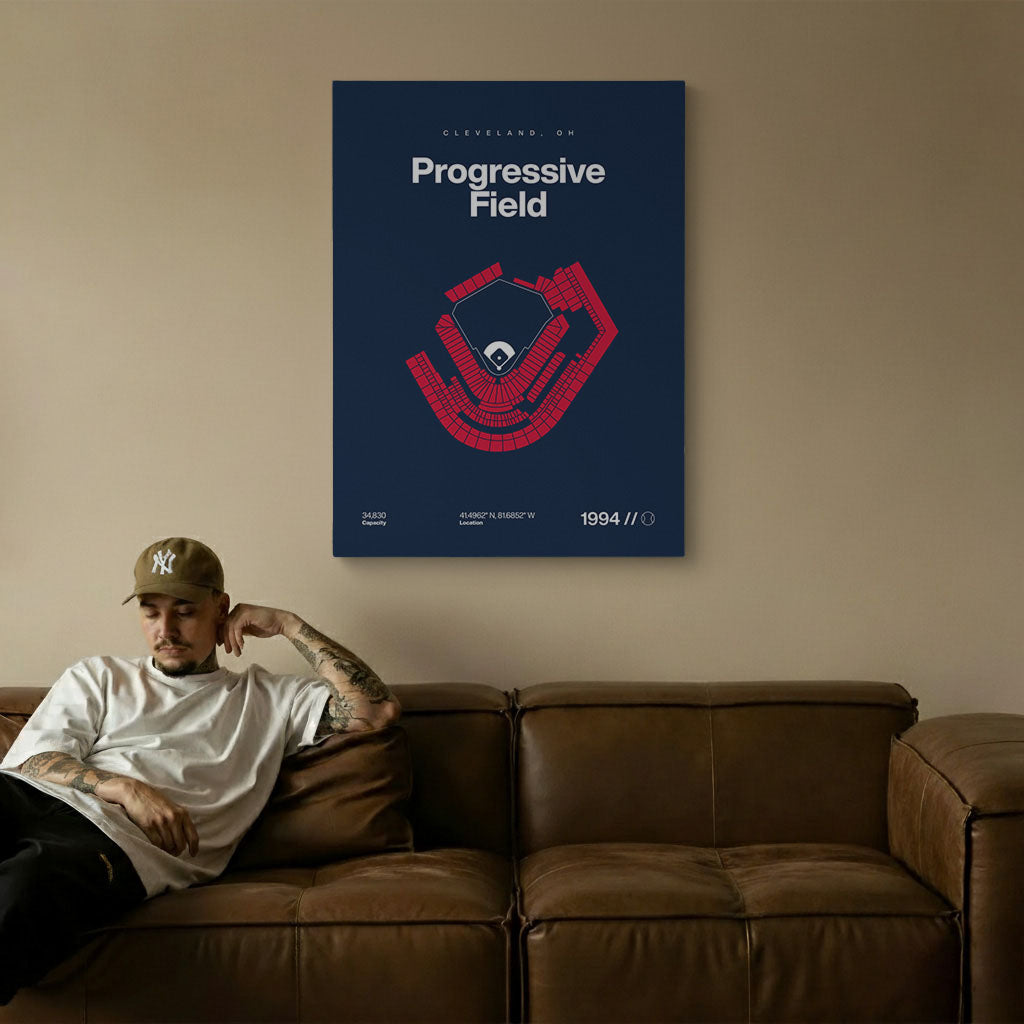 Cleveland Baseball Stadium Bold