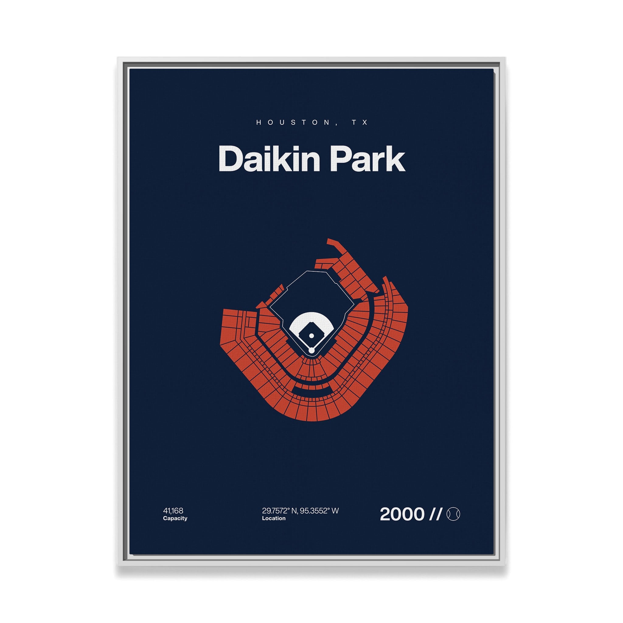 Houston Baseball Stadium Bold