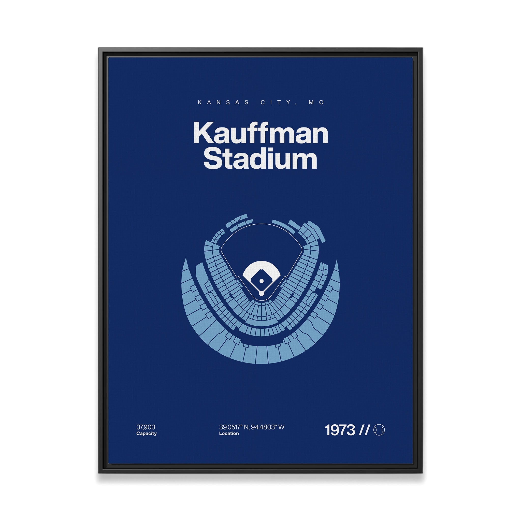 Kansas City Baseball Stadium Bold