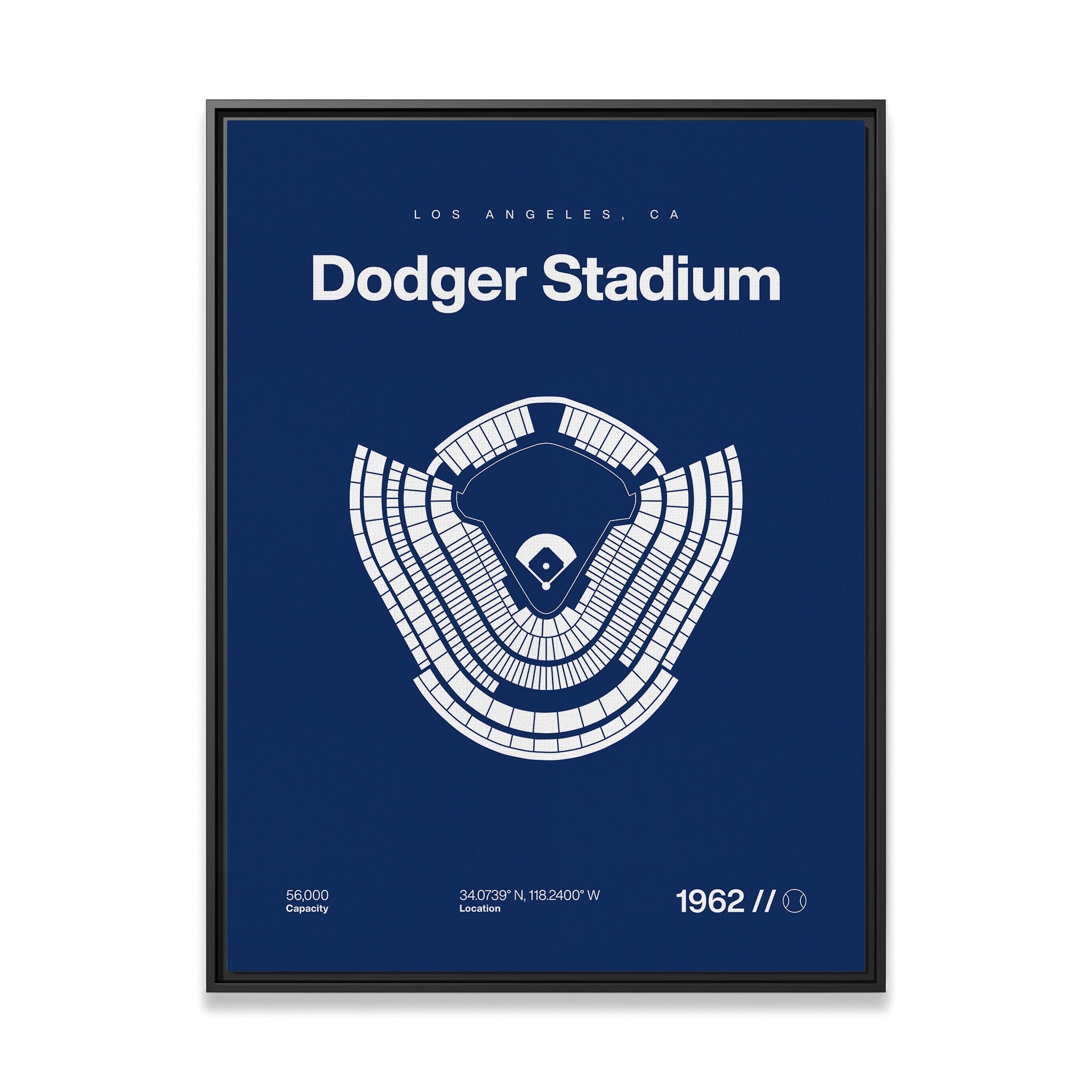 Los Angeles Baseball Stadium Bold