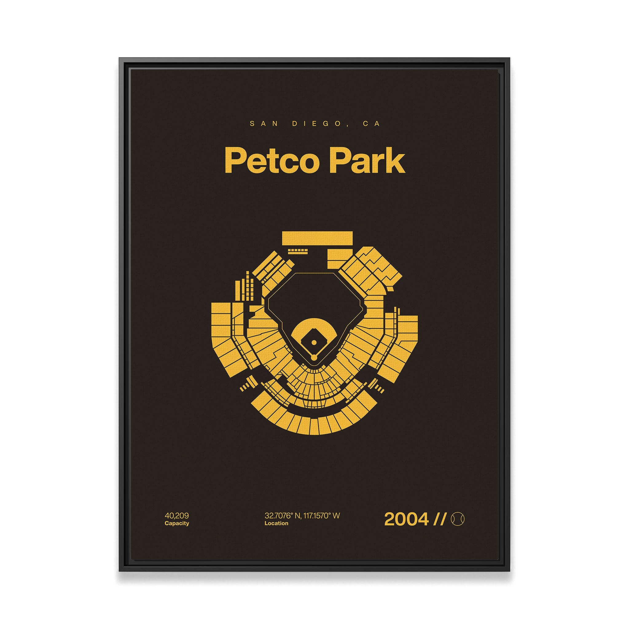 San Diego Baseball Stadium Bold