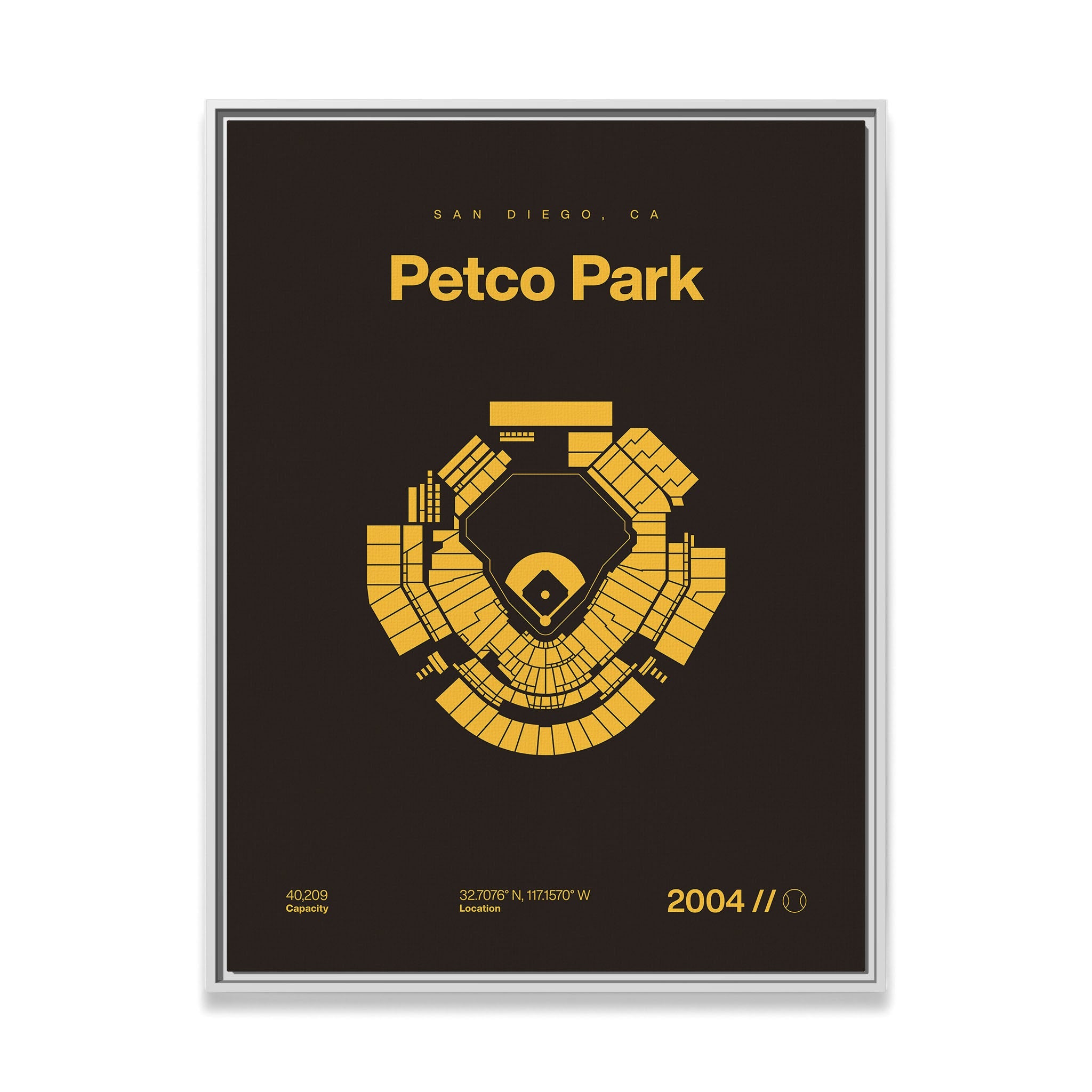 San Diego Baseball Stadium Bold