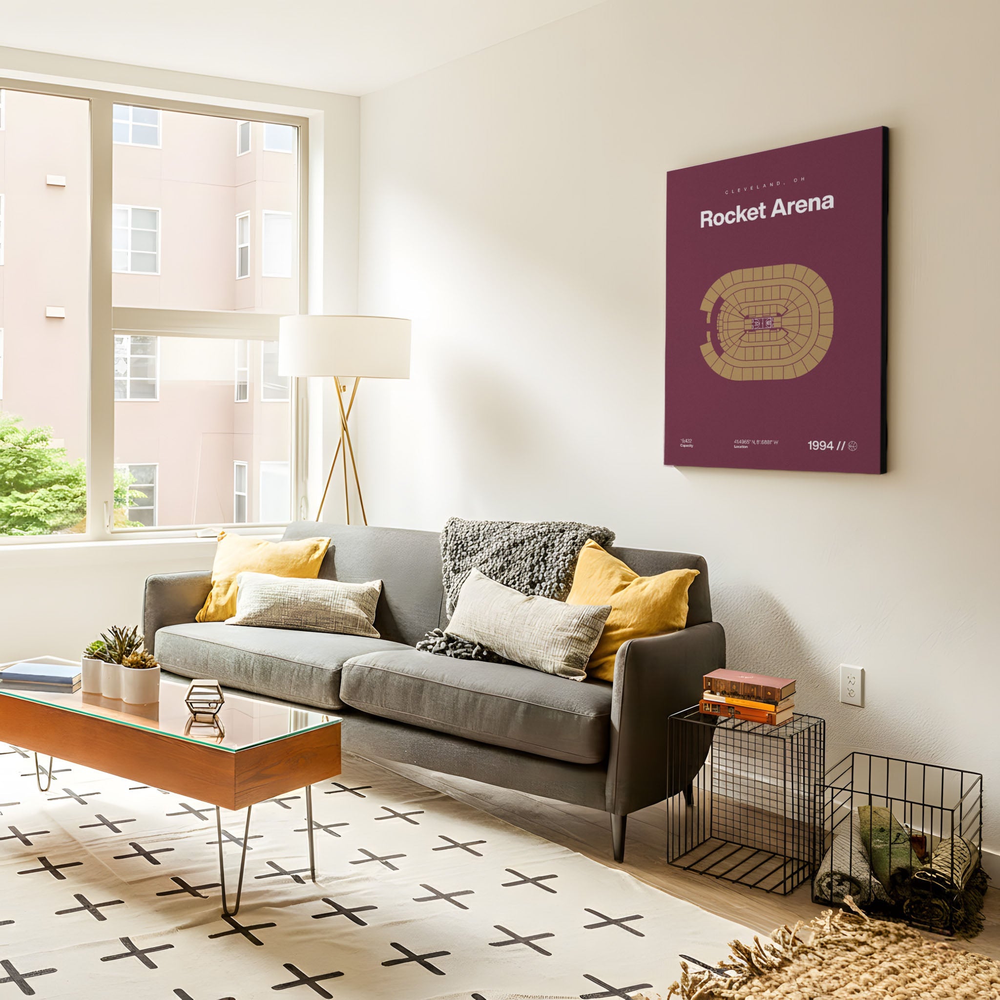 Cleveland Basketball Arena Bold