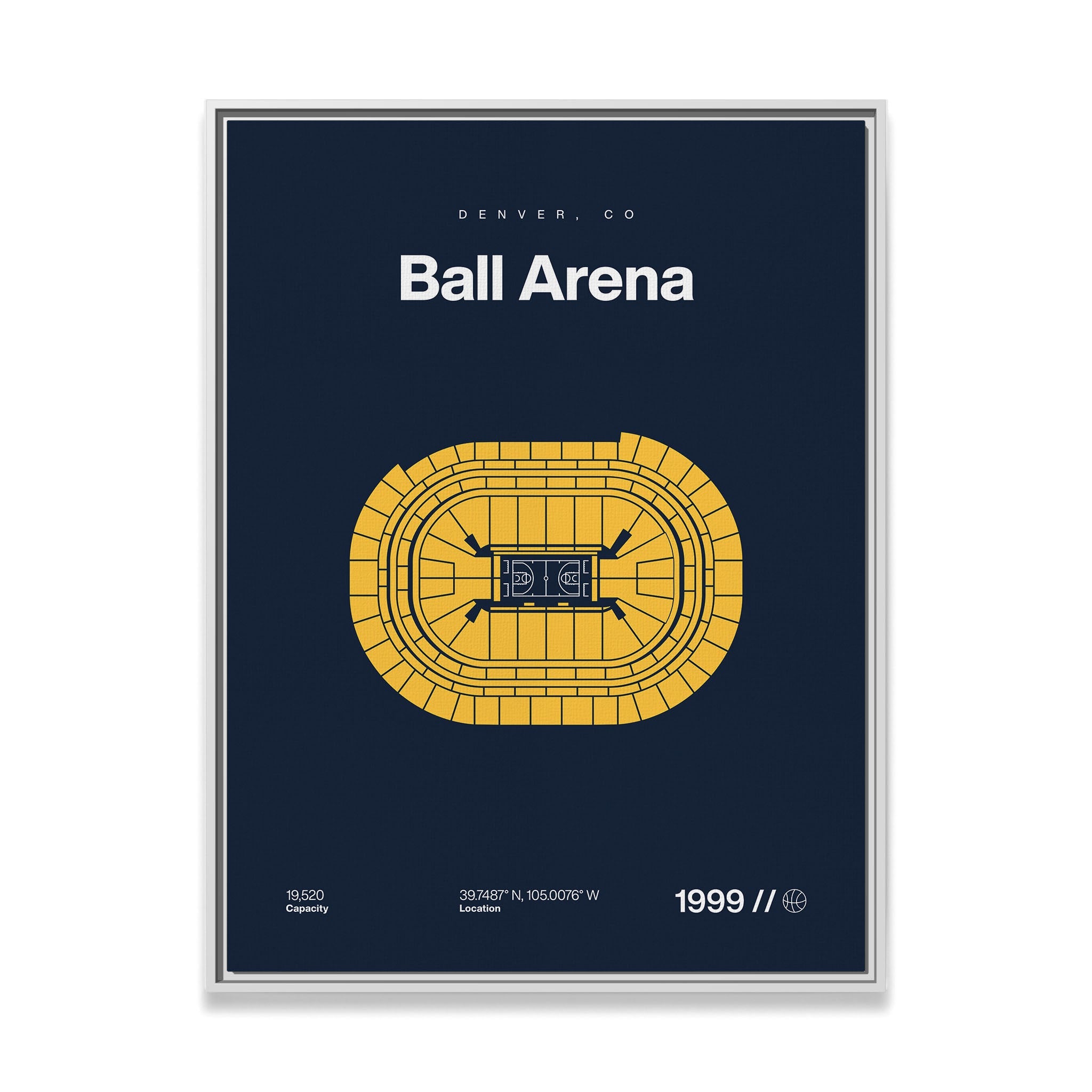 Denver Basketball Arena Bold