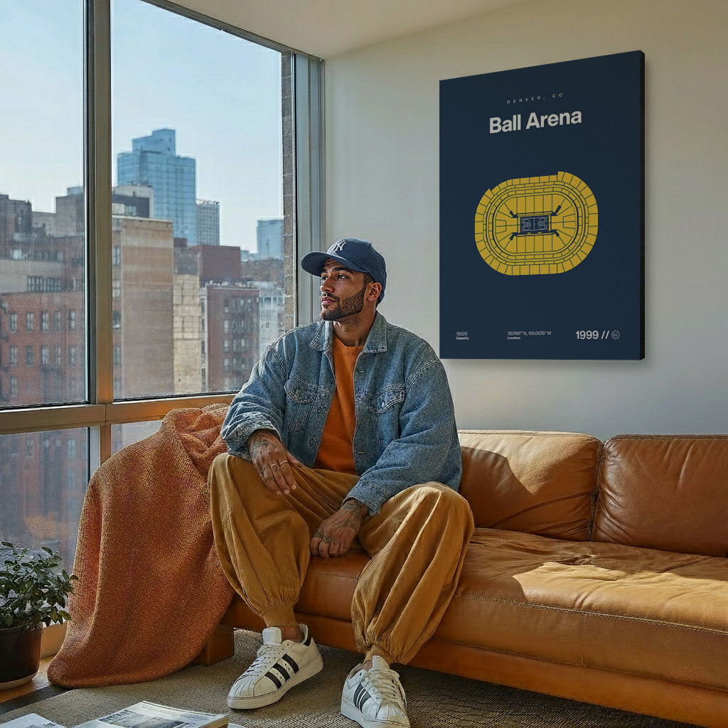 Denver Basketball Arena Bold