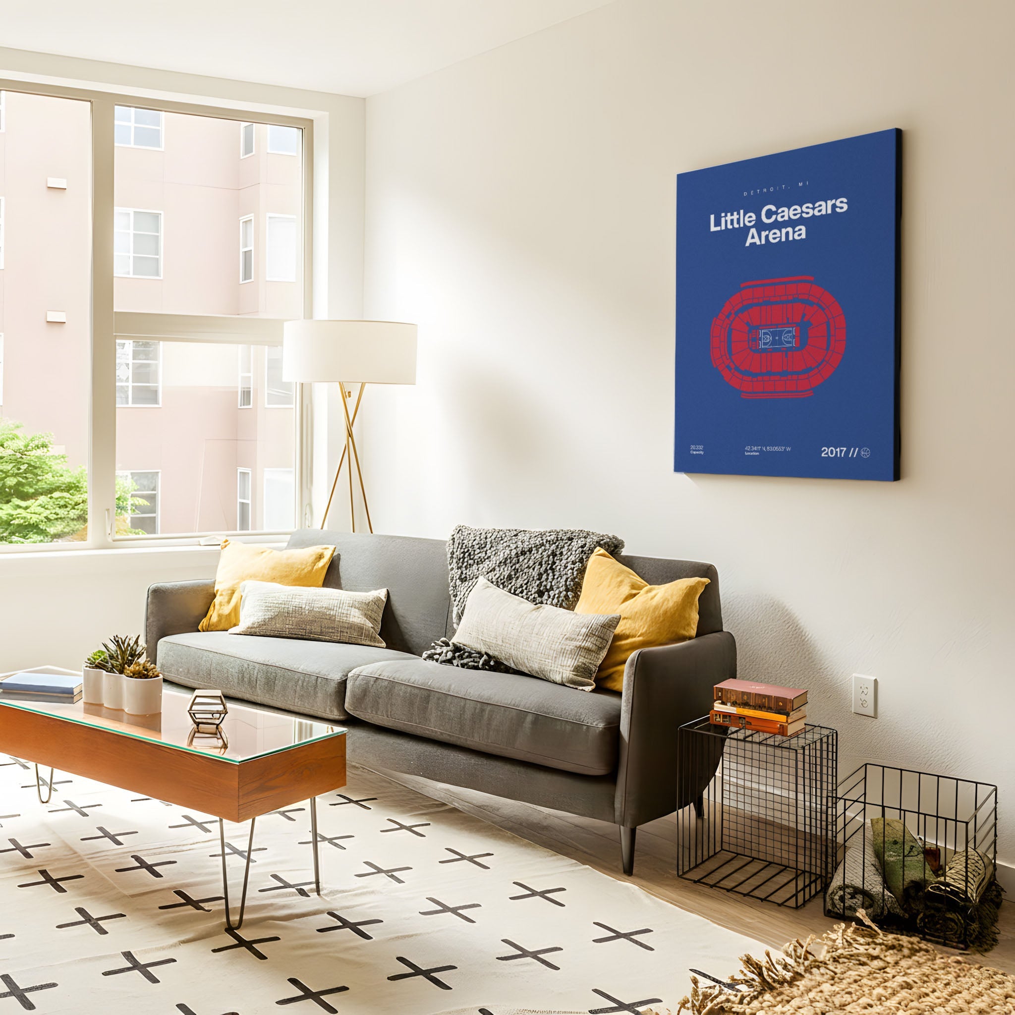 Detroit Basketball Arena Bold