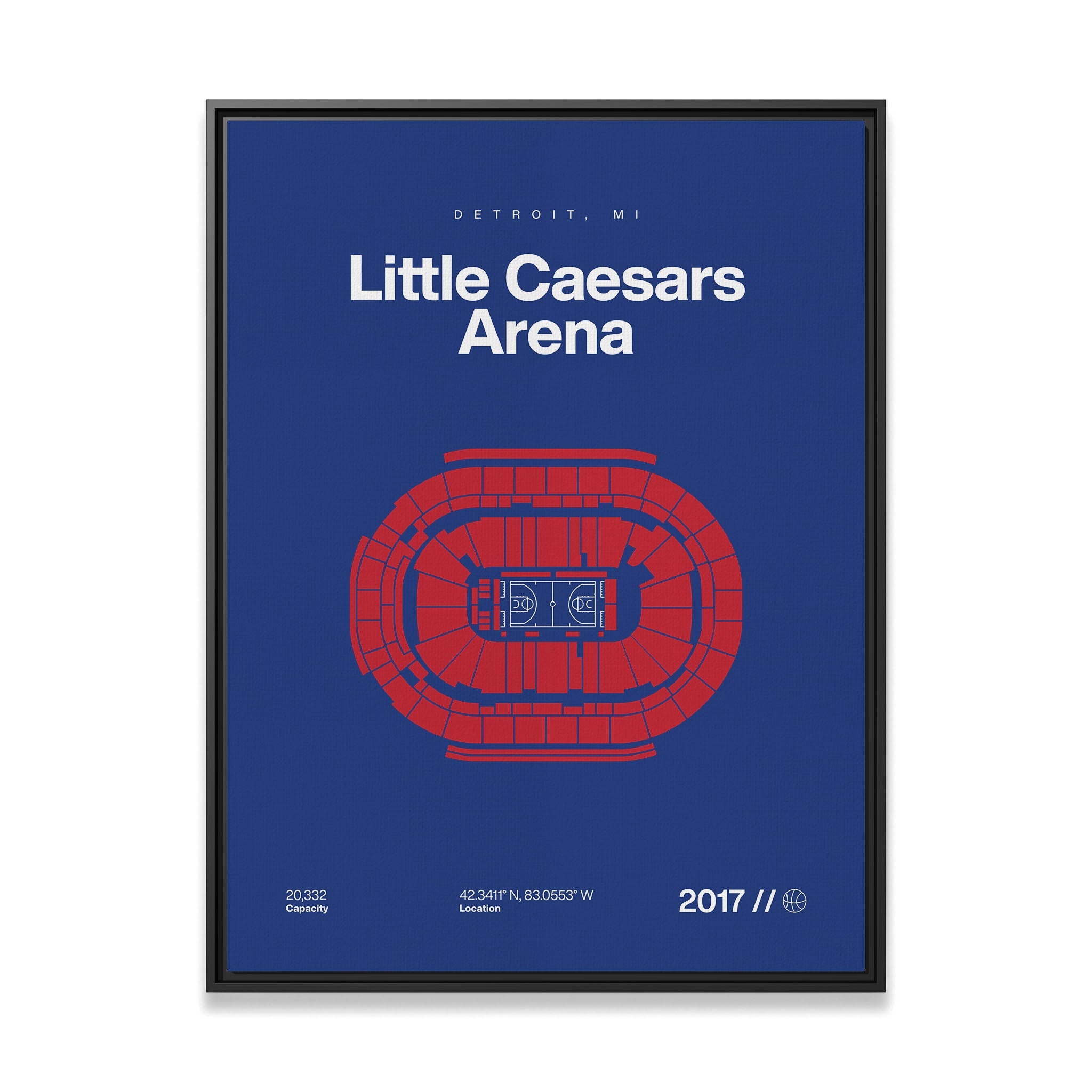 Detroit Basketball Arena Bold