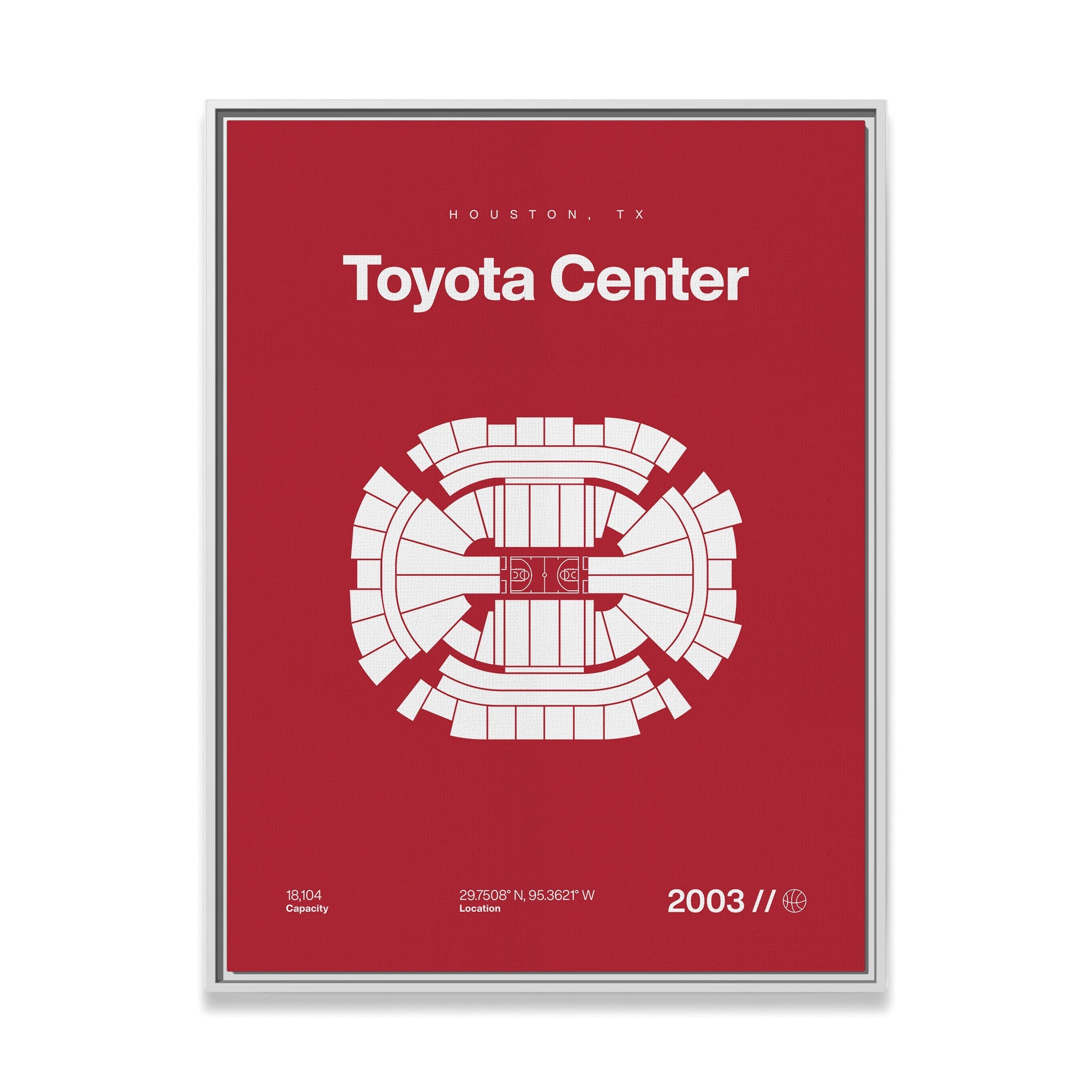 Houston Basketball Arena Bold