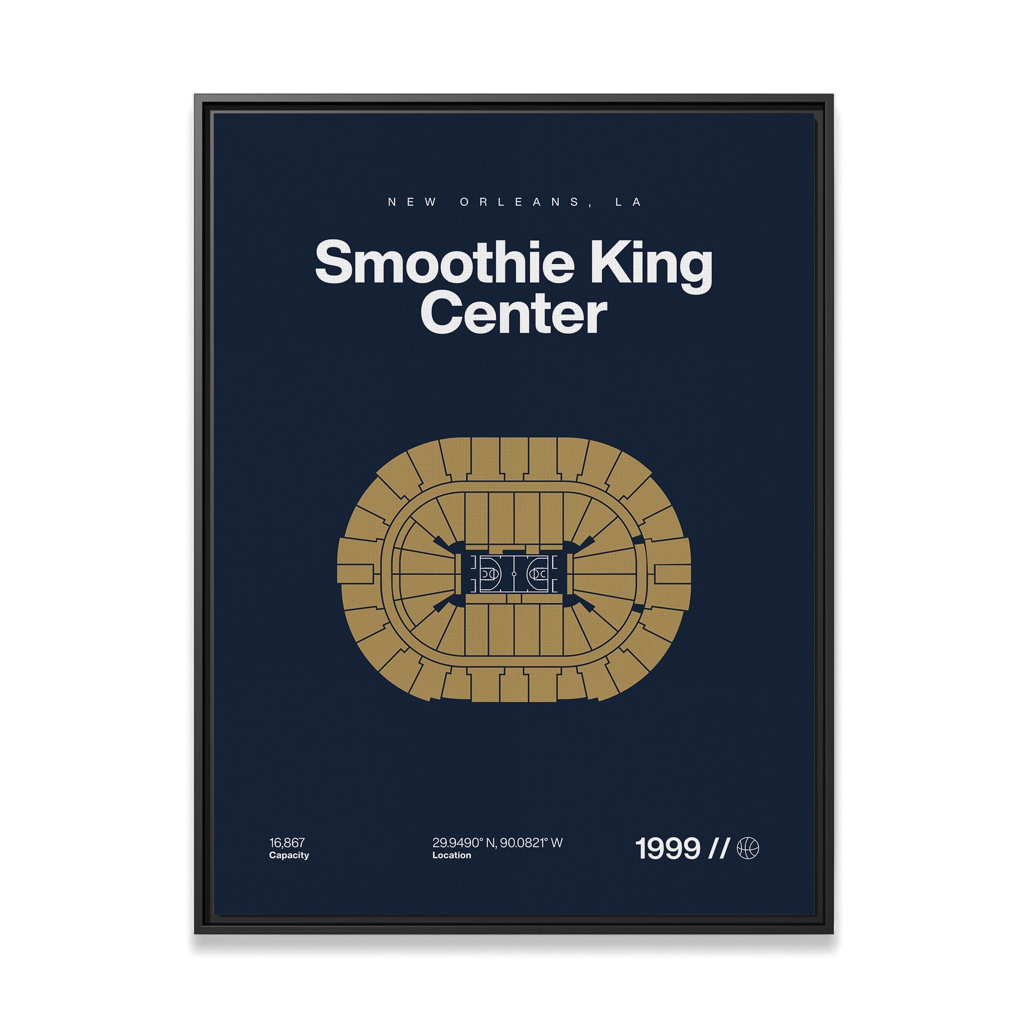 New Orleans Basketball Arena Bold