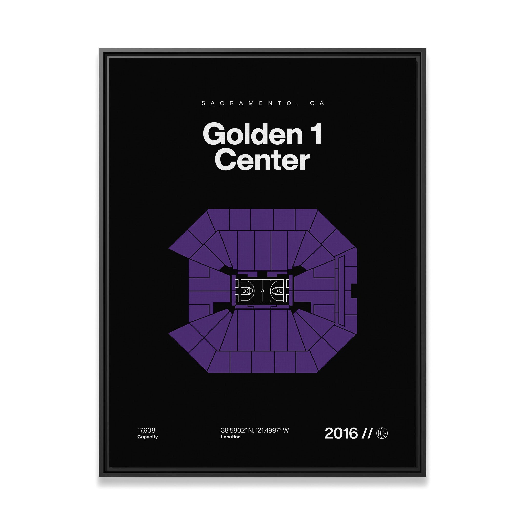 Sacramento Basketball Arena Bold