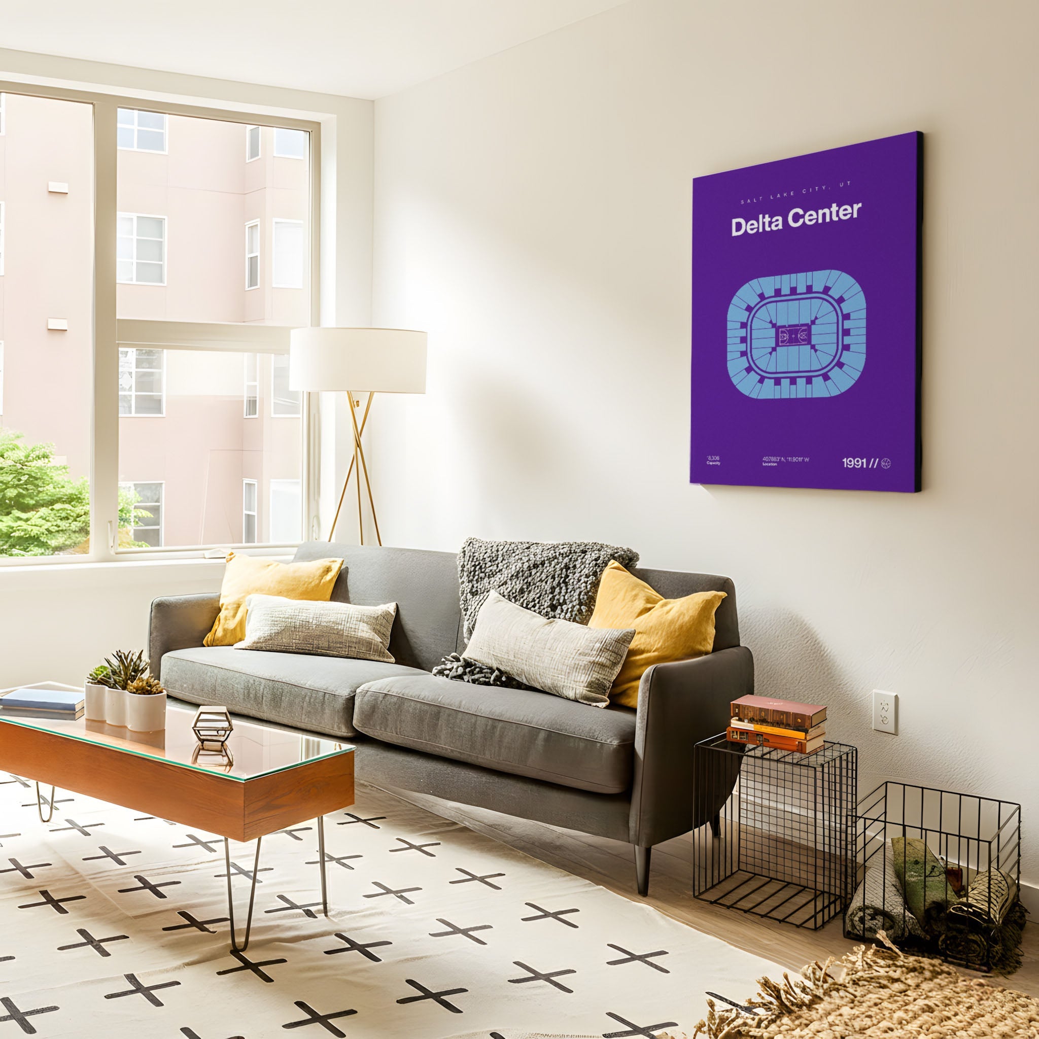 Utah Basketball Arena Bold