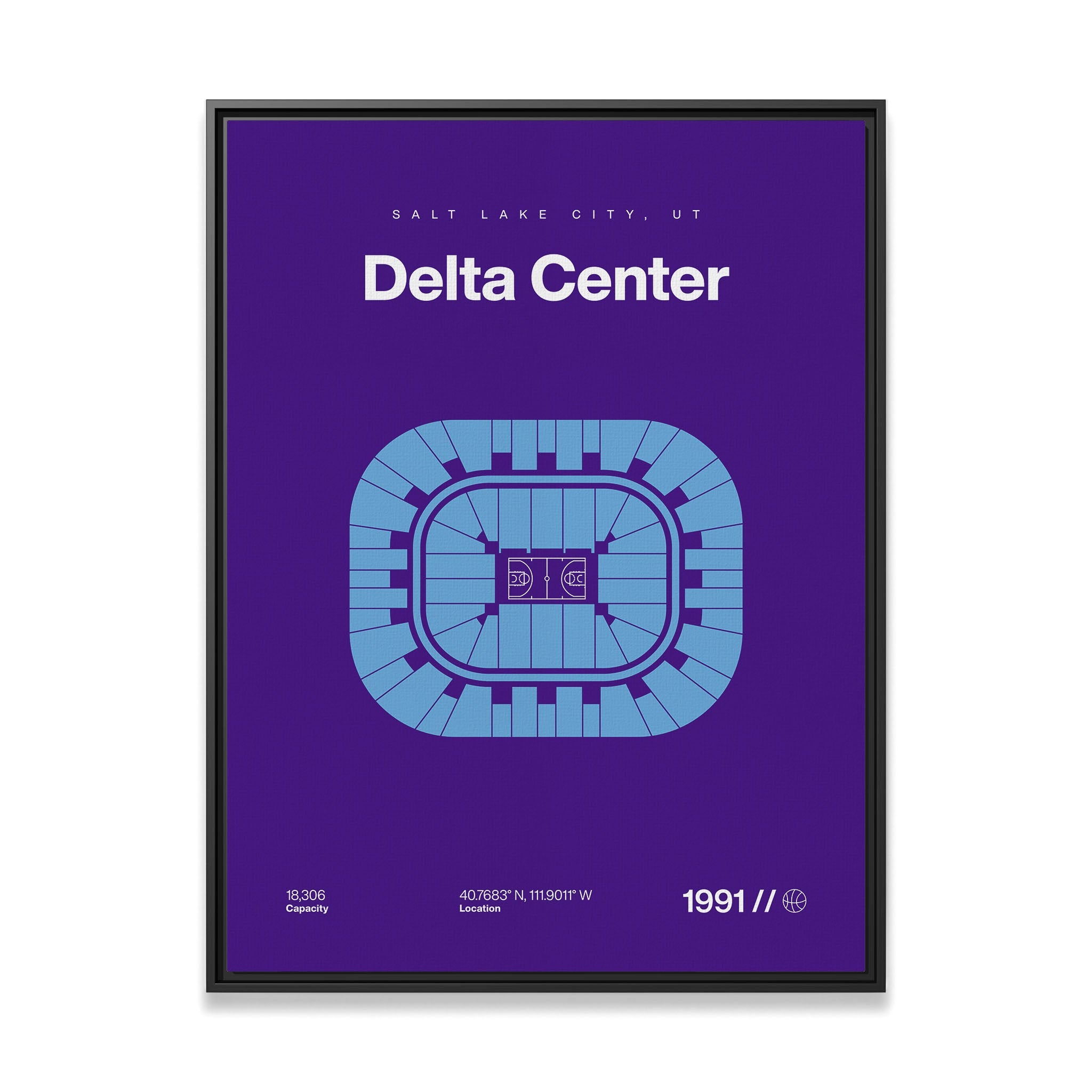 Utah Basketball Arena Bold