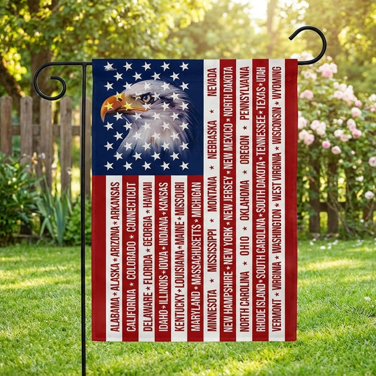 Patriotic American Flag, 50 States of America Flag for 250 Years Decor