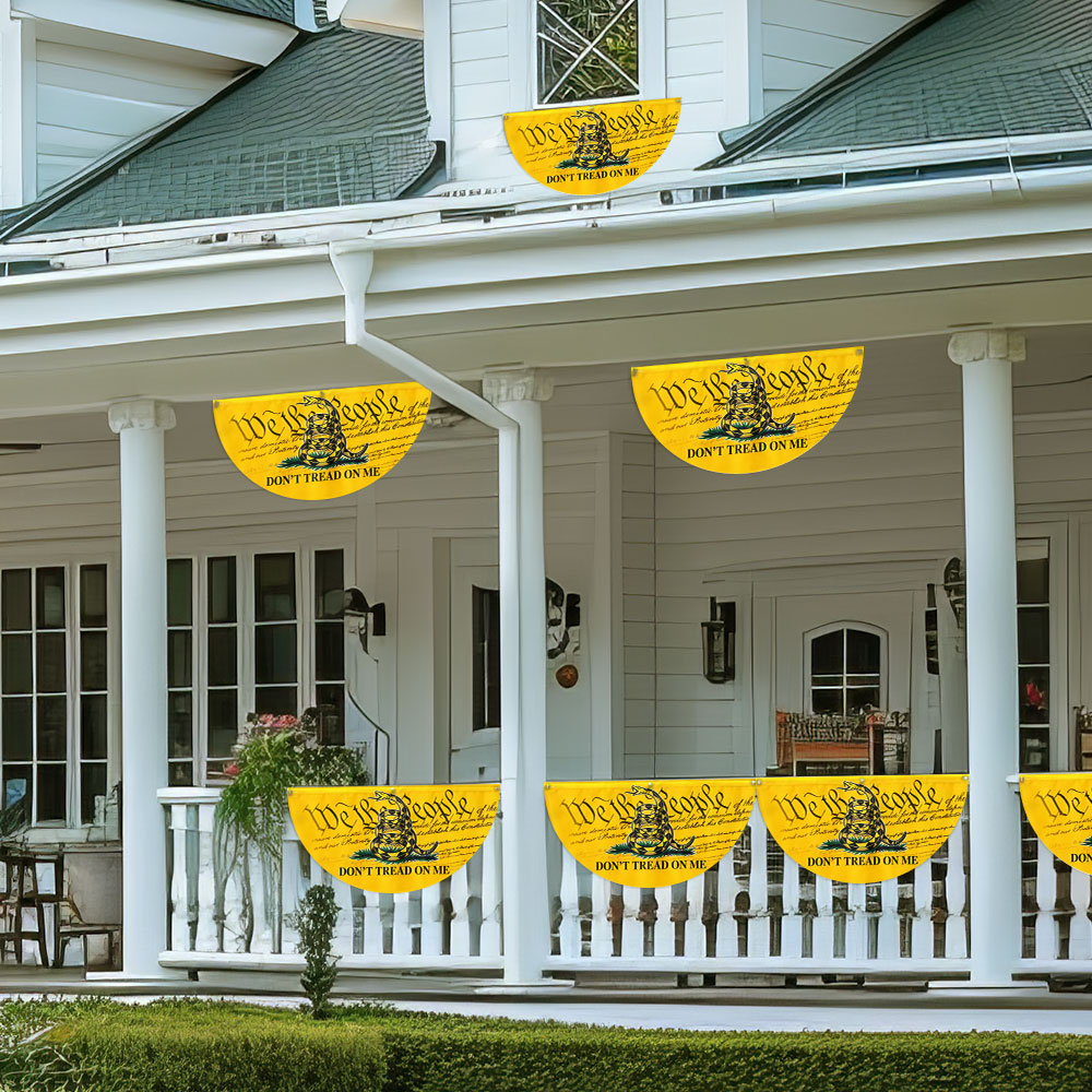 Gadsden Don’t Tread On Me We The People Non-Pleated Fan Flag