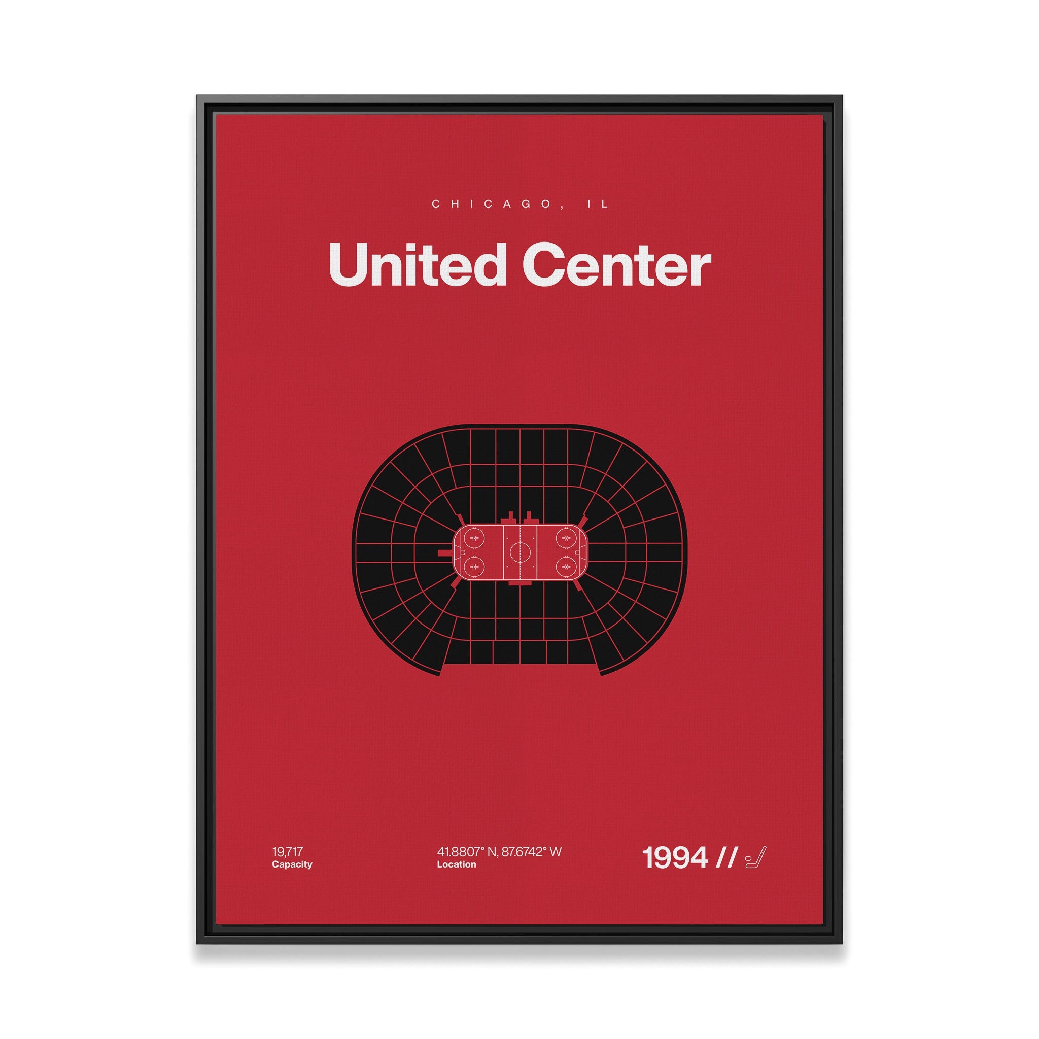 Chicago Hockey Arena Bold