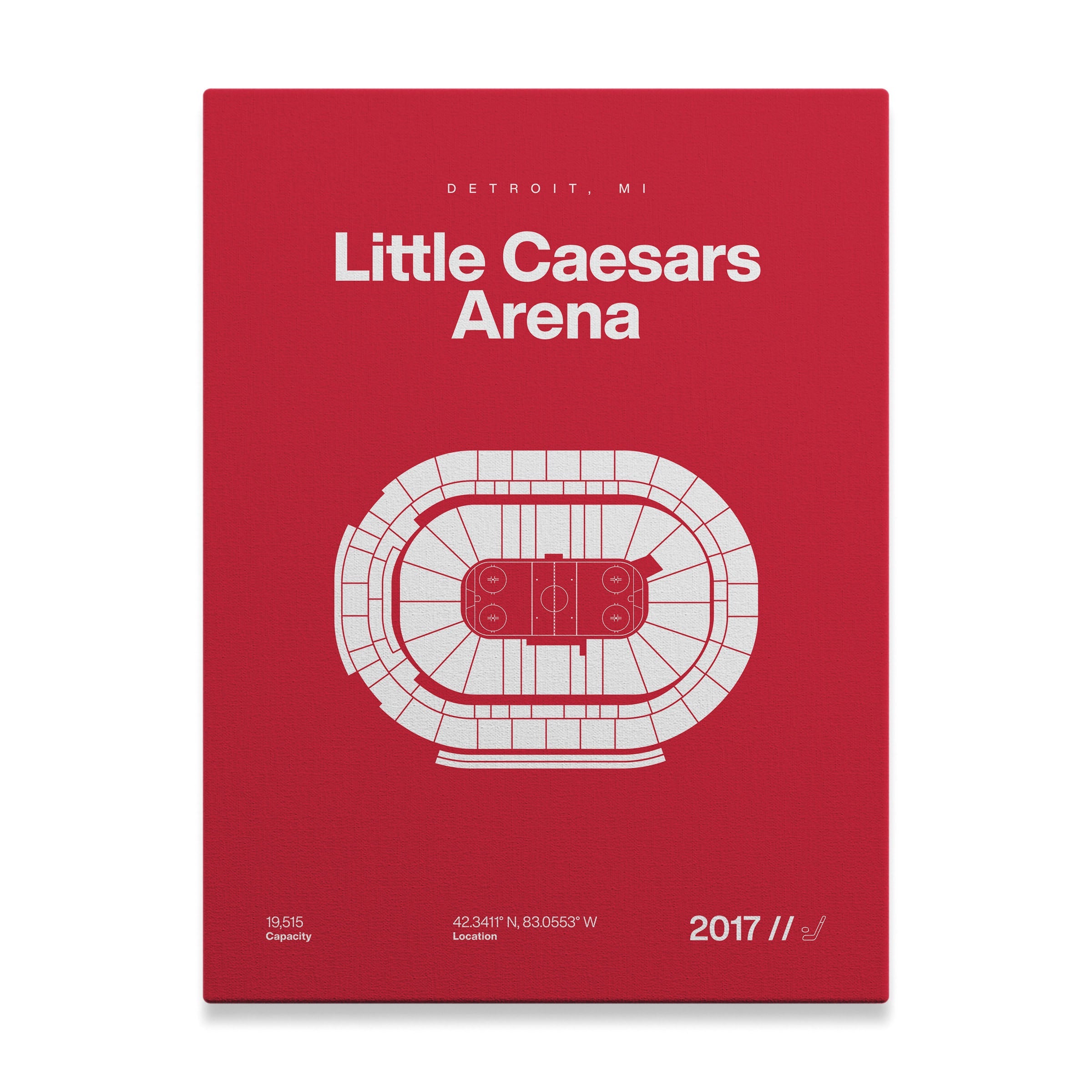 Detroit Hockey Arena Bold