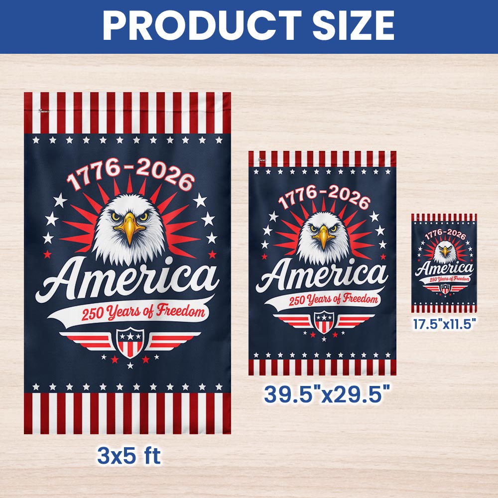Flagwix American Flag - 250 years of America Semiquincentennial Eagle Flag
