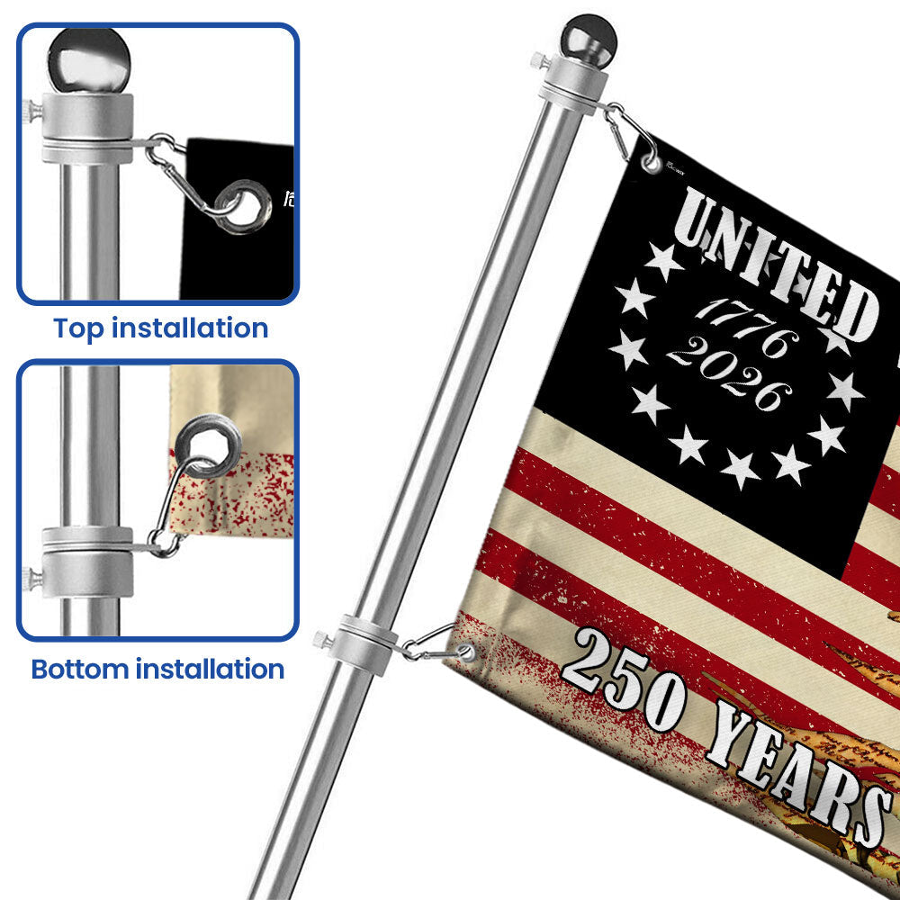 United States of America We The People Patriotic Grommet Flag for 250 Years