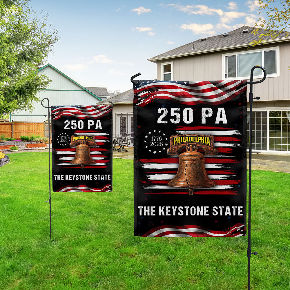 250 PA Philadelphia Keystone State Anniversary 1776 2026 American Flag