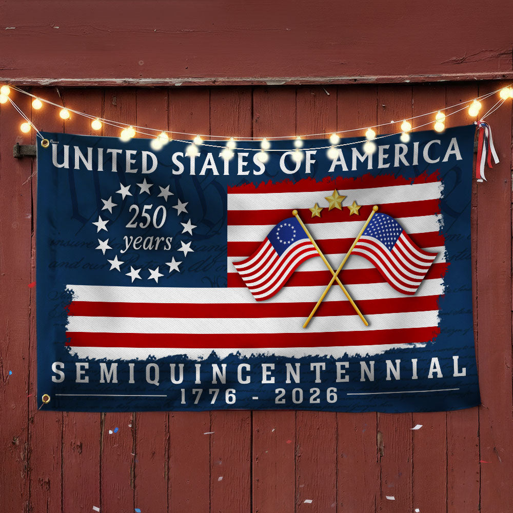 America 250th Anniversary We The People Flag, Betsy Ross 1776 2026 Grommet Flag