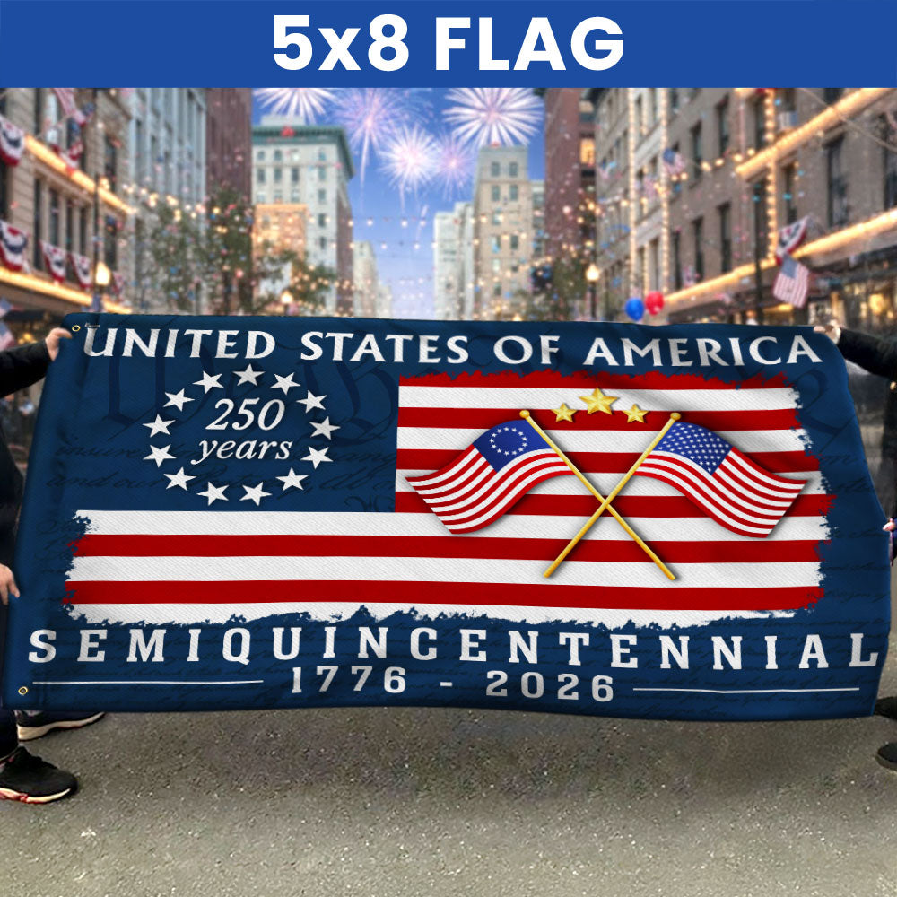 America 250th Anniversary We The People Flag, Betsy Ross 1776 2026 Grommet Flag