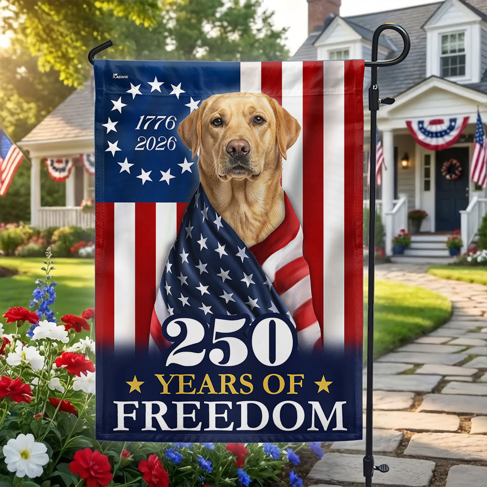 Patriotic Labrador Retriever American Flag for 250 Years Anniversary