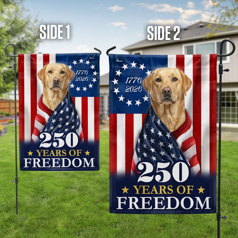 Patriotic Labrador Retriever American Flag for 250 Years Anniversary