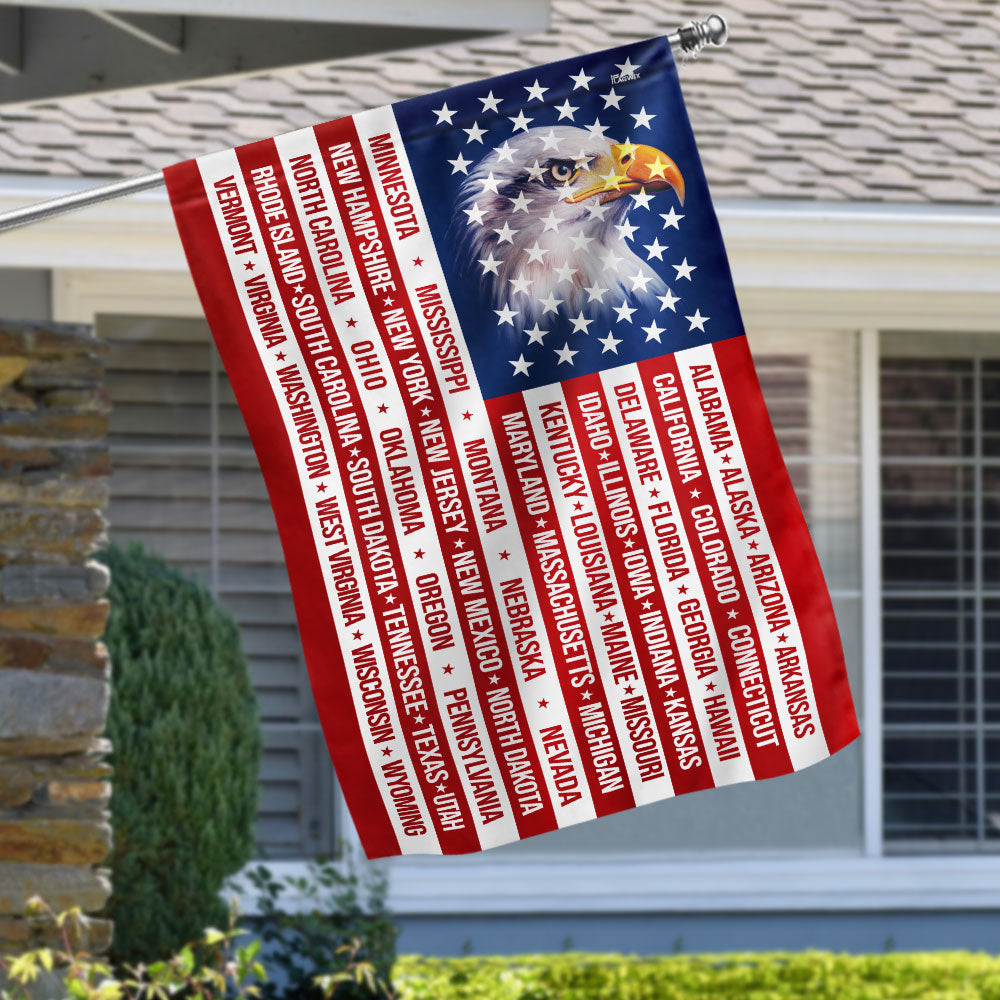 Patriotic American Flag, 50 States of America Flag for 250 Years Decor