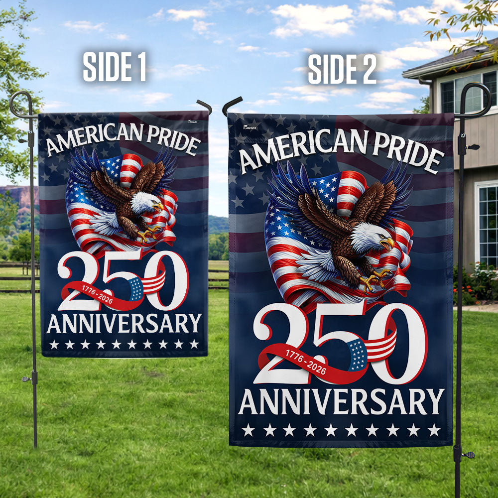 American Pride Flag, Patriotic 250th Anniversary Eagle 1776–2026 Flag Decor