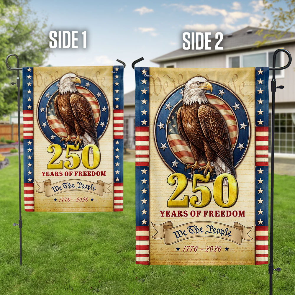 Patriotic 250 Years Flag, We The People 1776 2026 American Flag Outdoor Decor