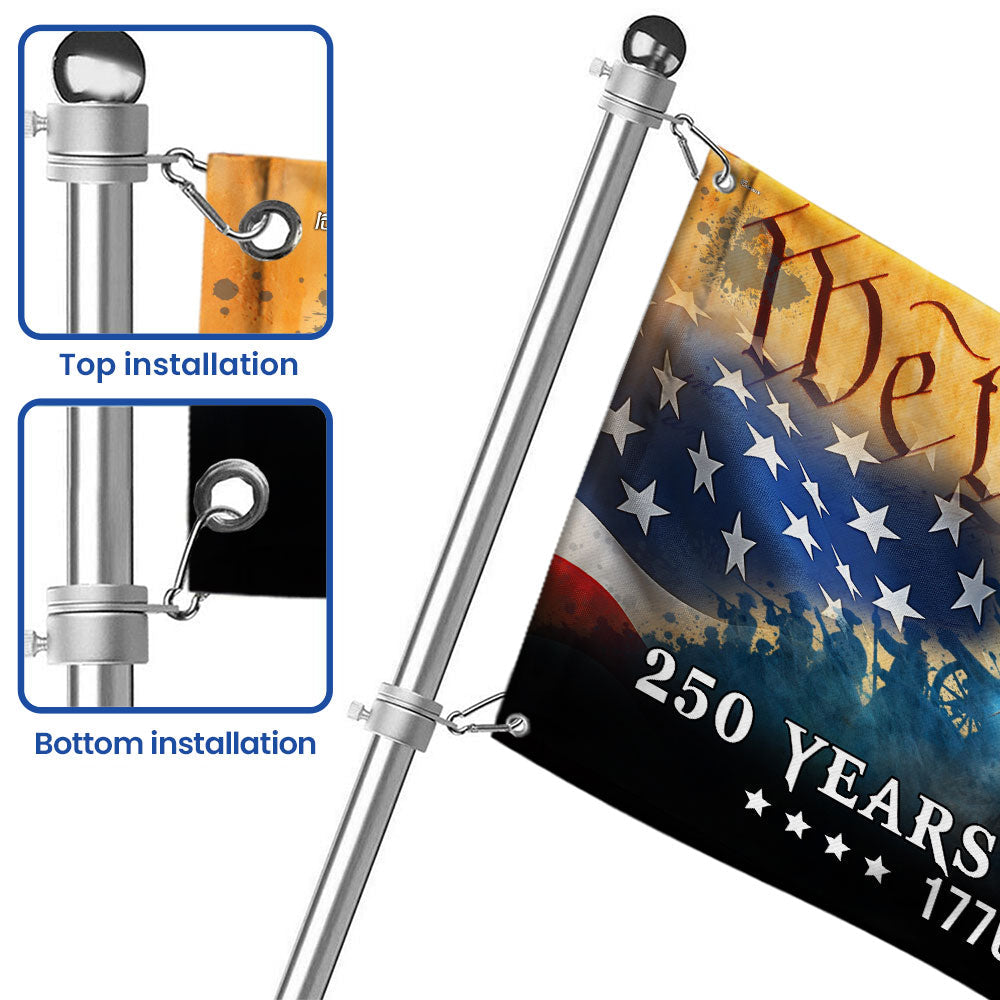 250 Years of Freedom Revolution Flag, American We The People 1776 2026 Grommet Flag