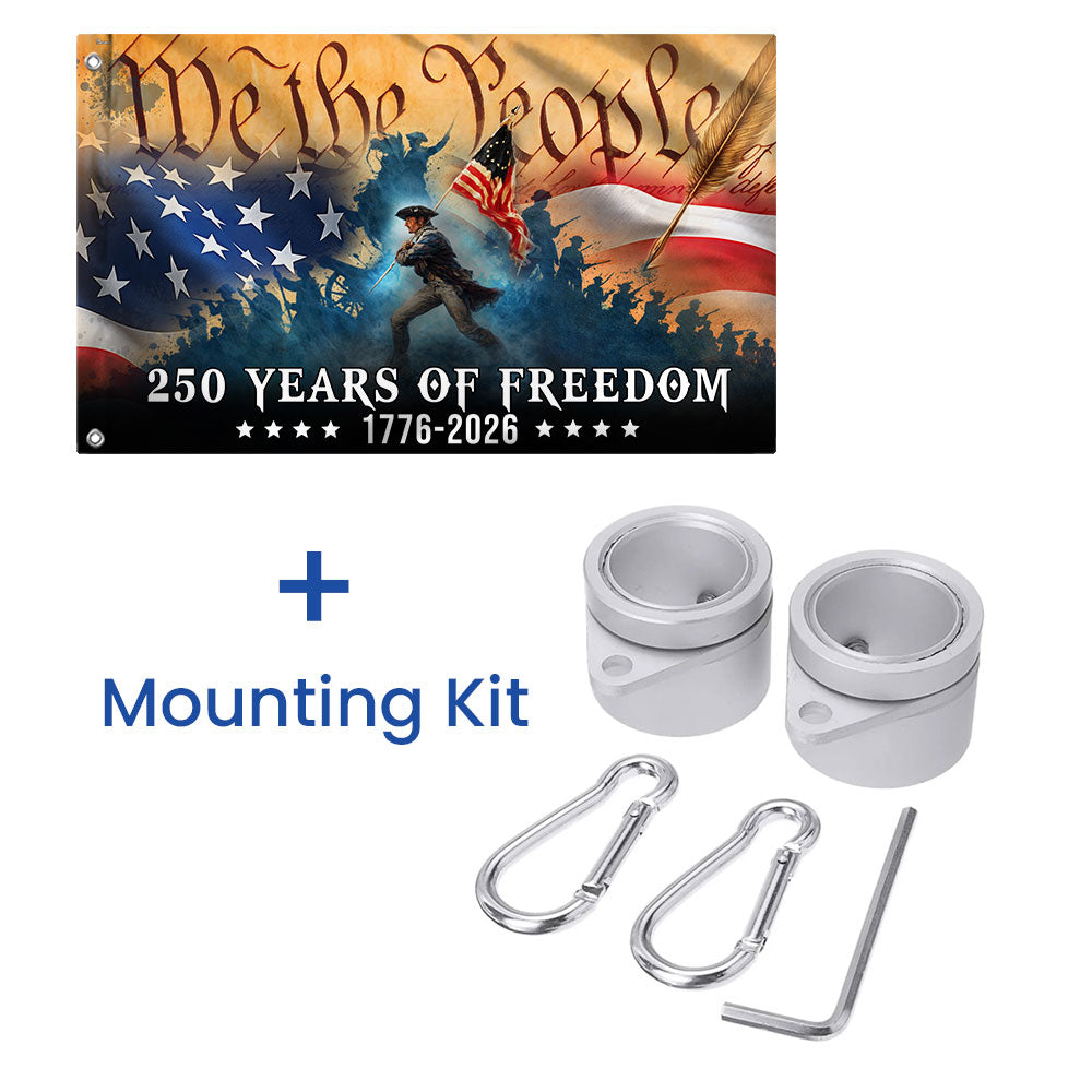 250 Years of Freedom Revolution Flag, American We The People 1776 2026 Grommet Flag