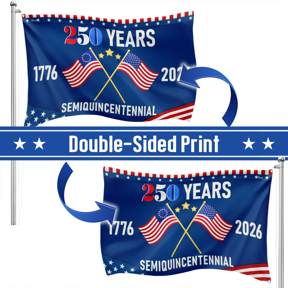 Flagwix American Flag - America 250th Anniversary Semiquincentennial Grommet Flag
