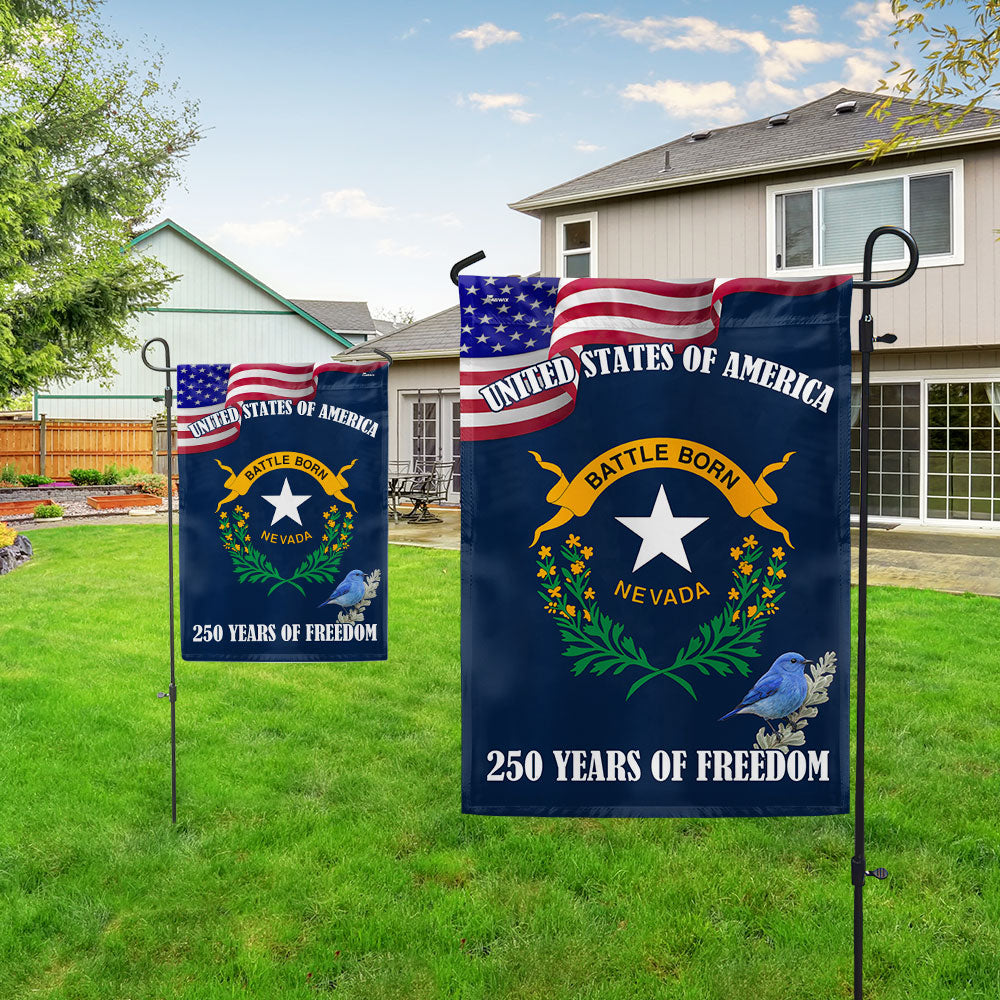 Nevada State Flag, 250 Years of Freedom Nevada State Decoration