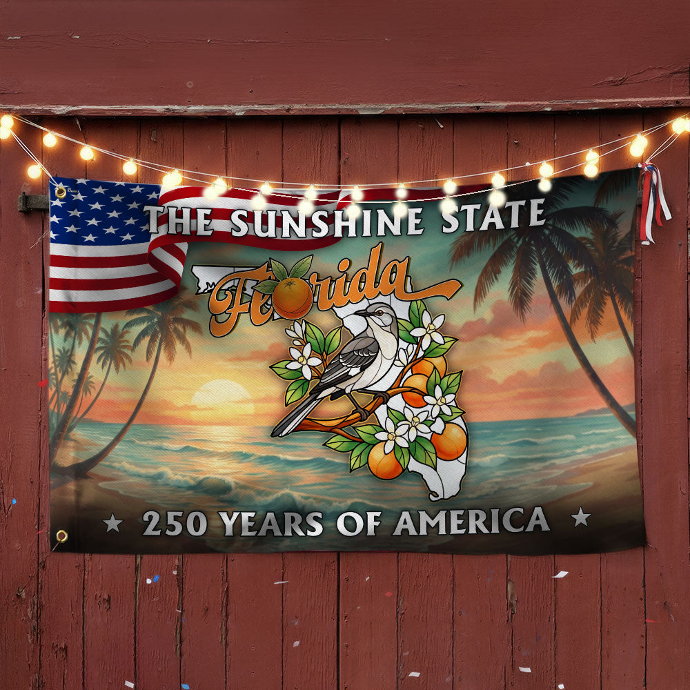 250 Years of America Flag, The Sunshine State Florida Grommet Flag