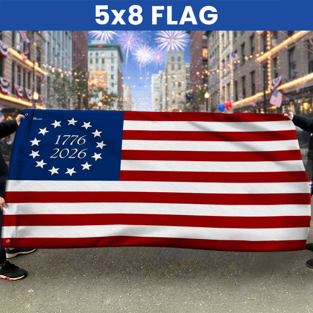 FLAGWIX Betsy Ross 1776 2026 American Grommet Flag