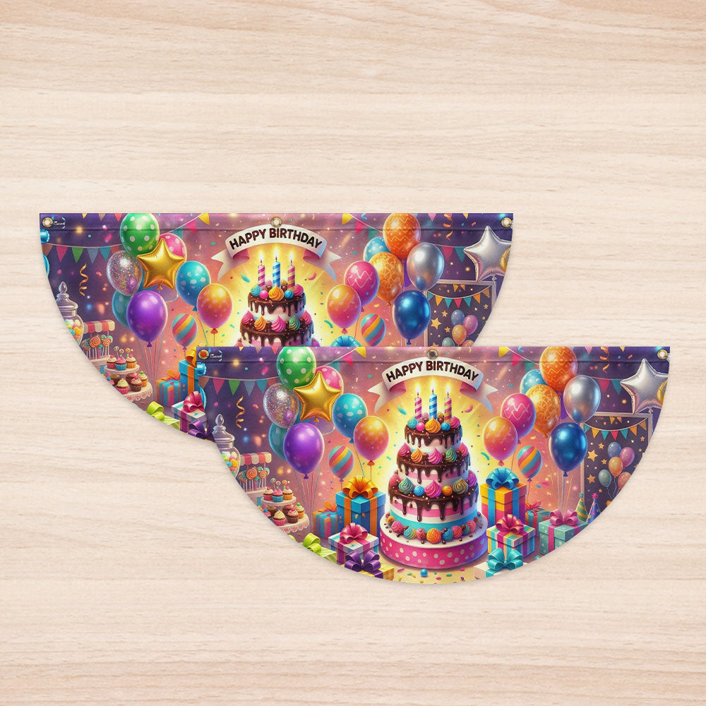 Flagwix Happy Birthday Celebration Fan Flag