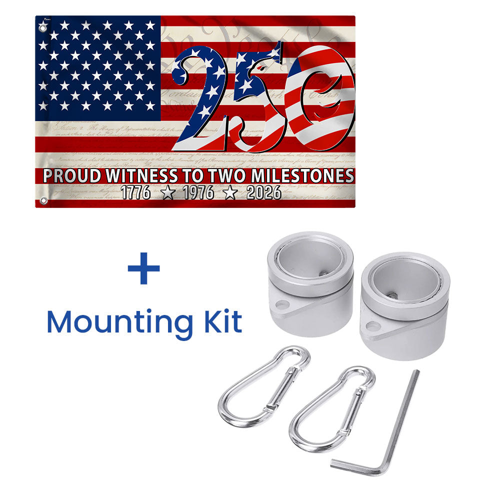 250th Anniversary American Flag, Proud Witness To Two Milestones Decor
