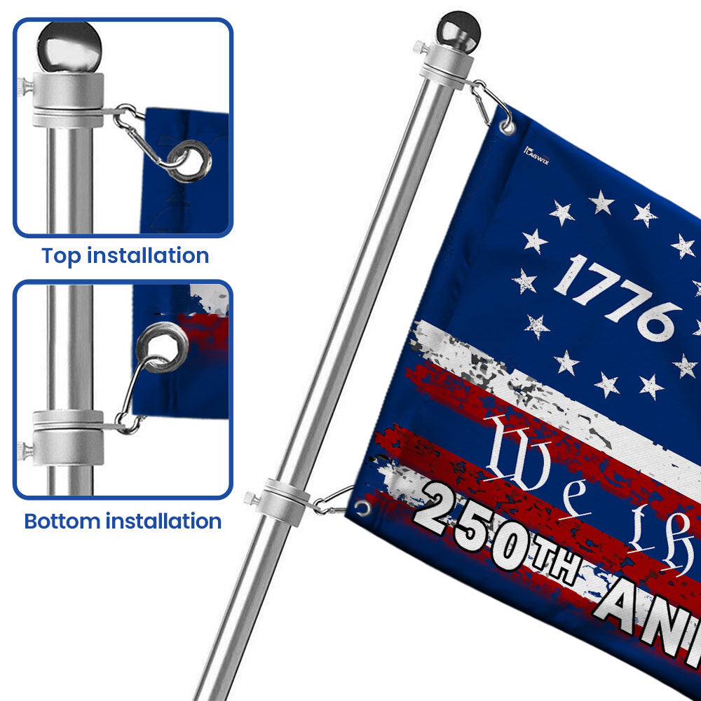 Betsy Ross US Flag, 250th Anniversary 1776 We The People Patriotic Decor