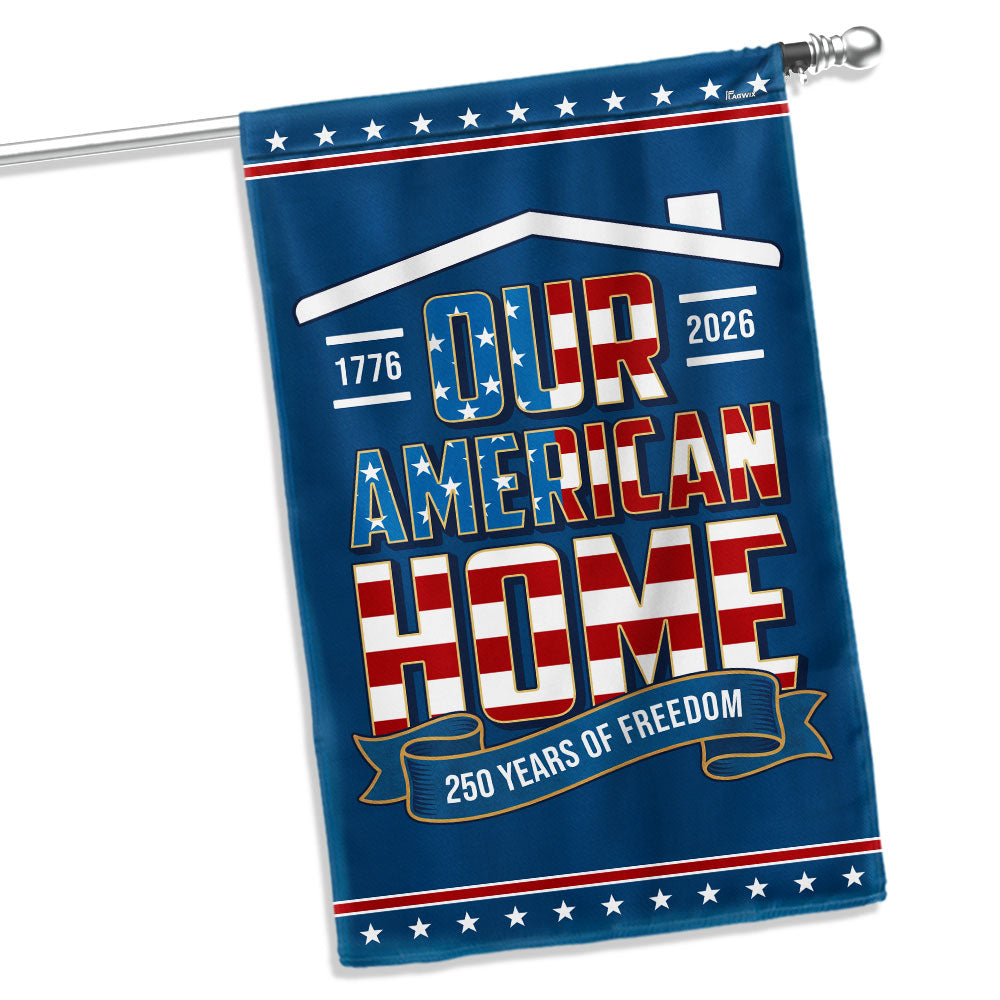 Garden Patriotic Flag, 1776 2026 Our American Home US Flag