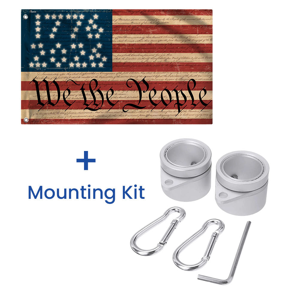 Flagwix We The People Grommet Flag 1776 - 2026 American Flag 250th Anniversary