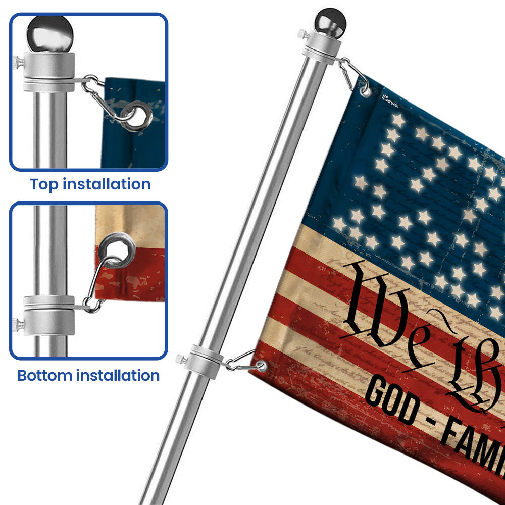 Flagwix We The People Grommet Flag 1776 - 2026 God Family Country 250th Anniversary