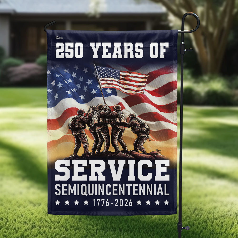 Flagwix American Flag Celebrating 250 Years of Service Veterans Day Semi quincentennial Patriotic Decor