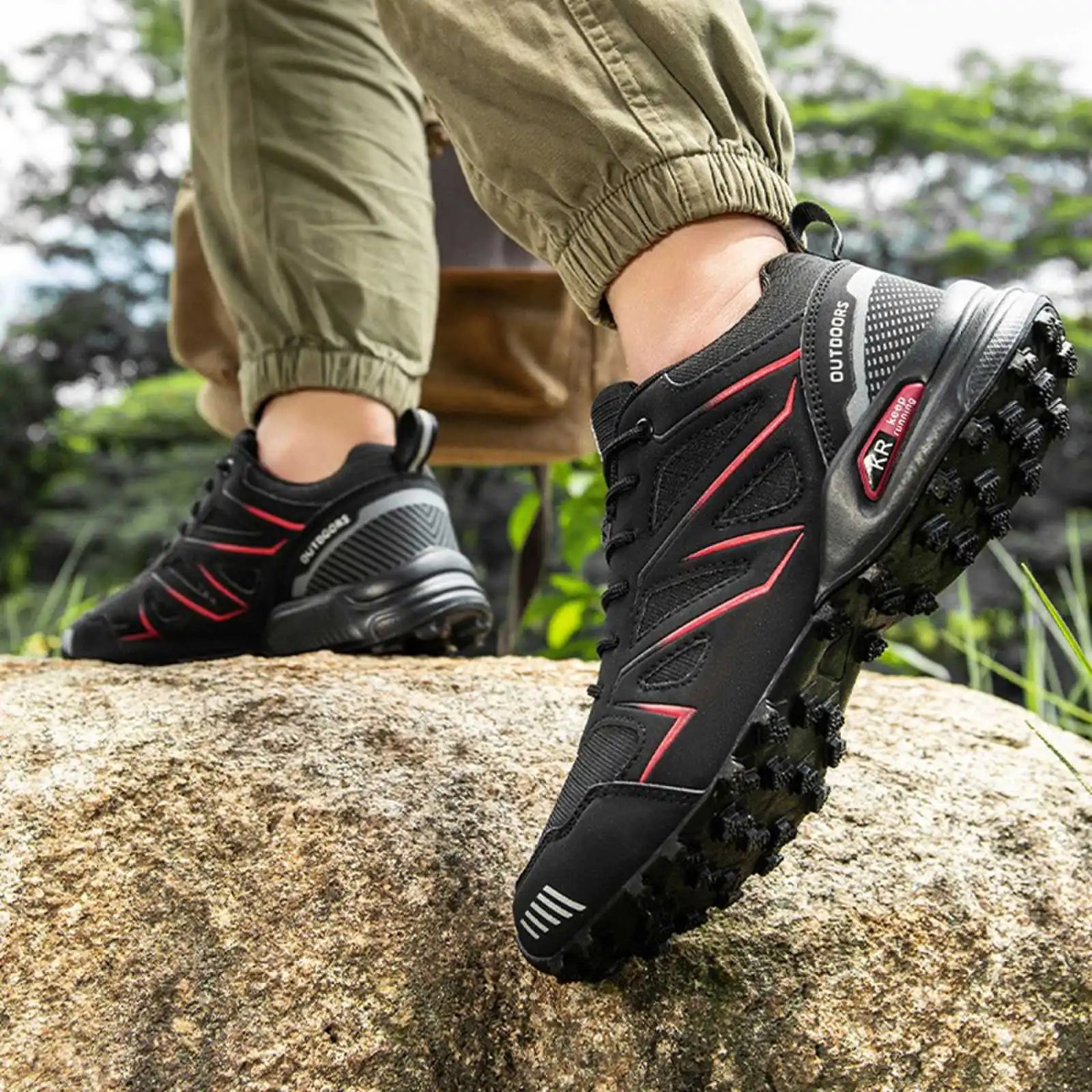 Men's Waterproof Hiking Boots - Outdoor Trekking Shoes for Mountain Climbing, Camping & Hunting