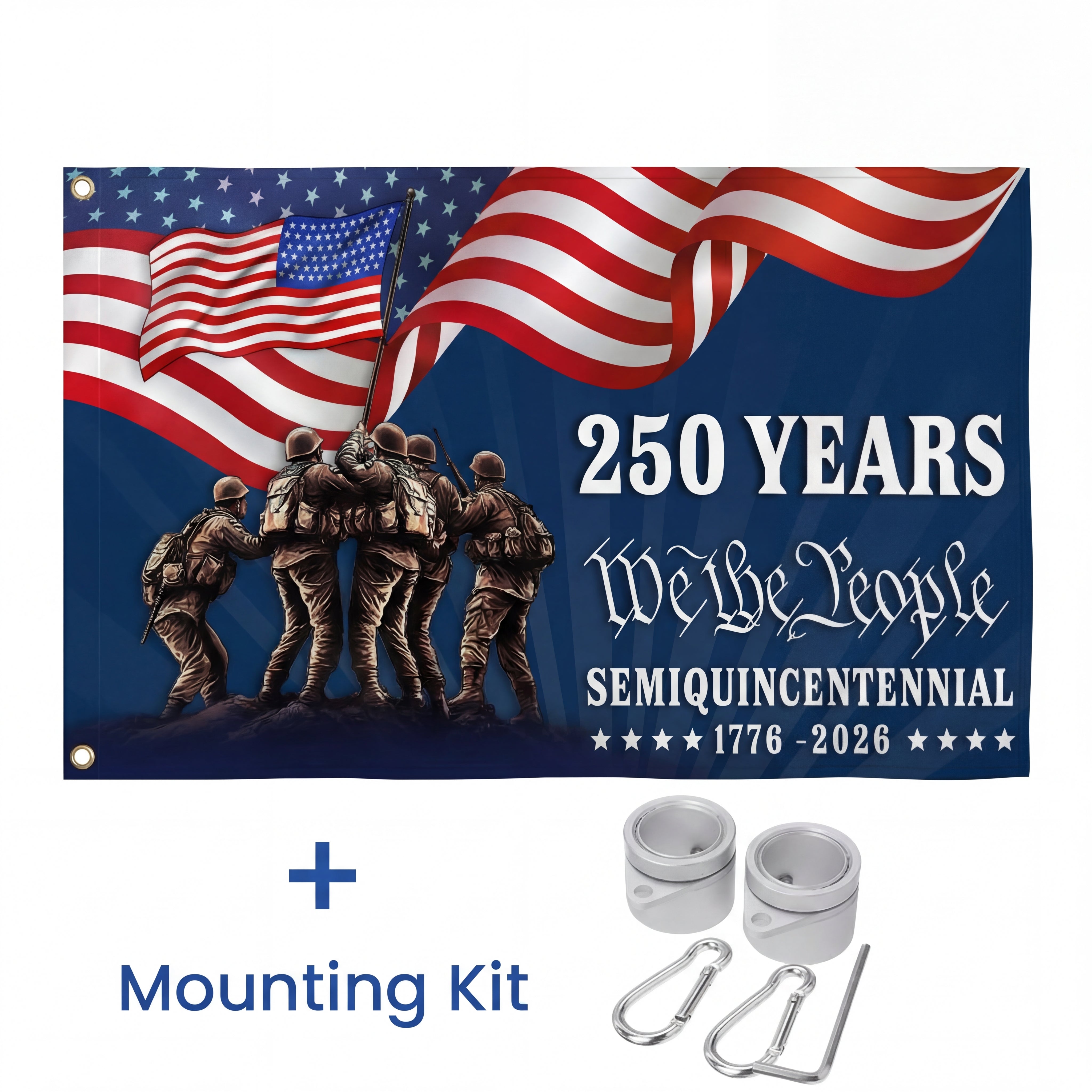 Flagwix American Flag, 250 Years We The People Semiquincentennial Grommet Flag 3-Day Shipping