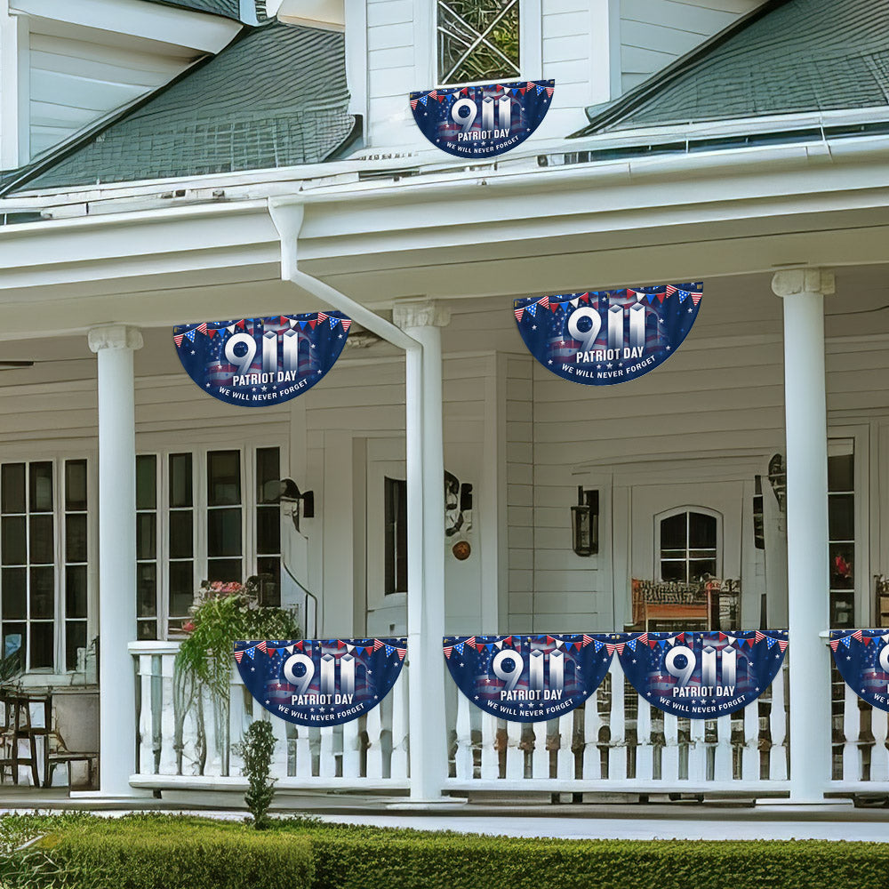 911 Patriot Day September 11th 9/11 Never Forget Non-Pleated Fan Flag