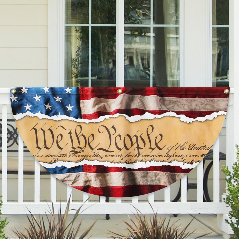 American Flag - We The People Independence Day 4th Of july American Non-Pleated Fan Flag