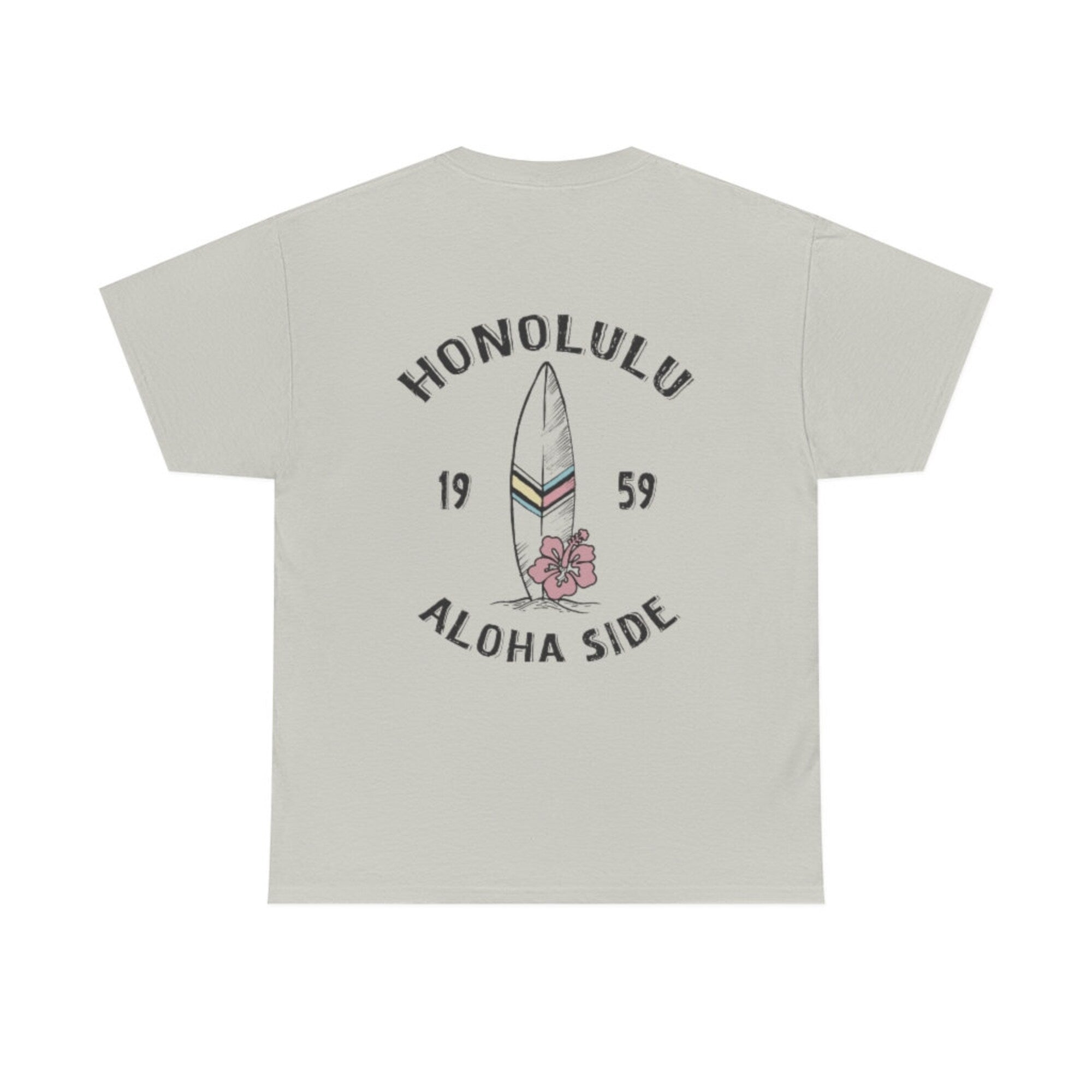 Honolulu Hawaii Beach T-Shirt | Aesthetic Summer Vacation Tee - Image 6