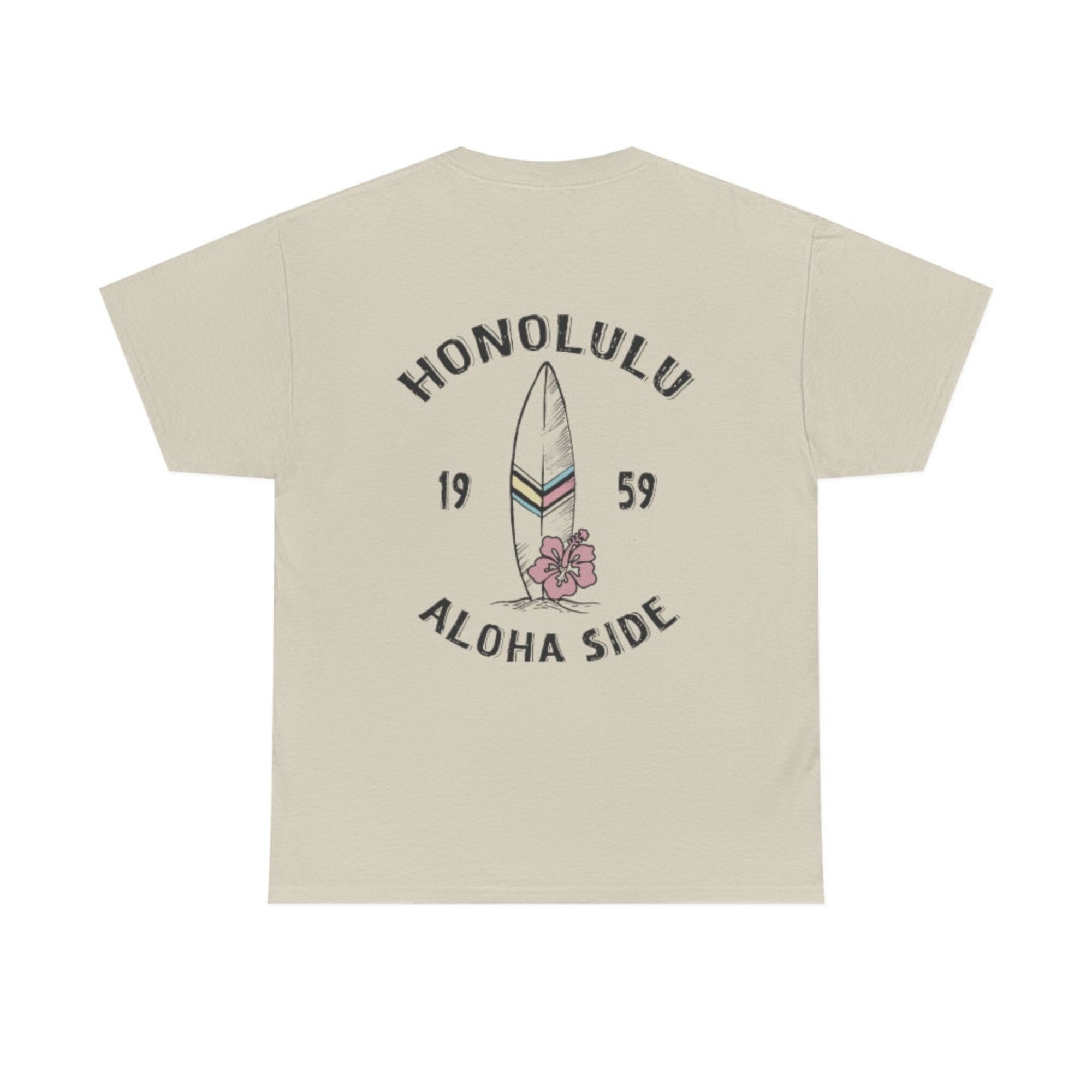 Honolulu Hawaii Beach T-Shirt | Aesthetic Summer Vacation Tee - Image 5